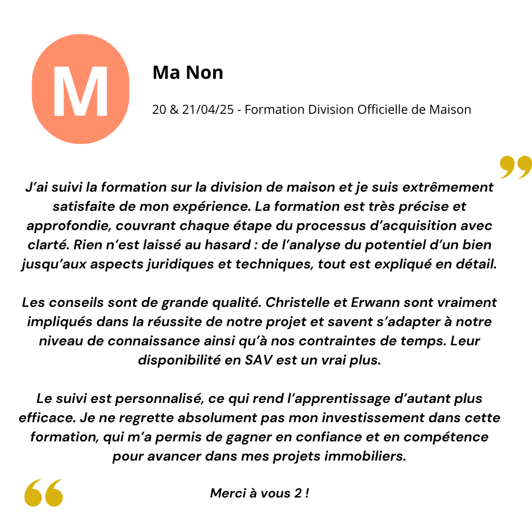 Avis division Manon