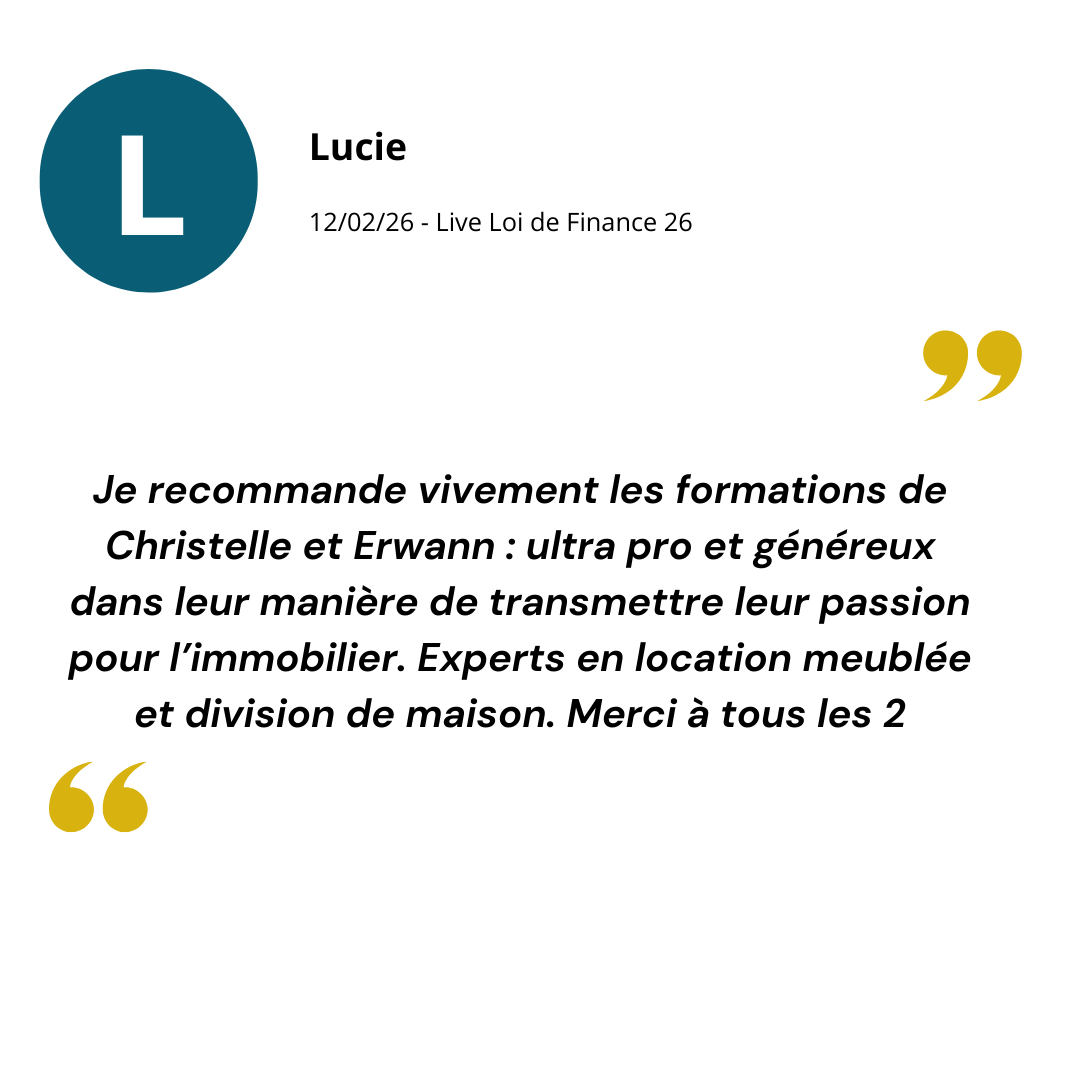 Avis Lucie Live Loi de finance 2026